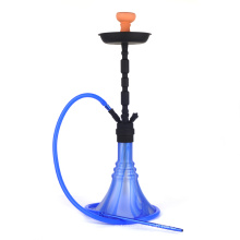 Wholesale Hookah Smoking Glass Single Pport Whole Body Brown Flat Bottom Hookah Handmade Hookah